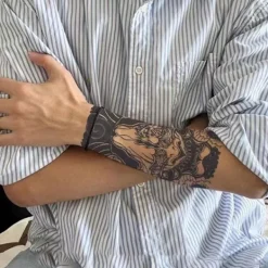 Juice Herb Tattoo Stickers Japansk Gammal Traditionell Manlig Stor Personlig Arm Arm N5n9><noscript><img width=