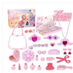 Jul Adventskalender, Barnsmink Kosmetika Nagelkonst Flickdocka Kläder Jul Riv-Av Nedräkningskalender, Julklapp, för ba><noscript><img width=