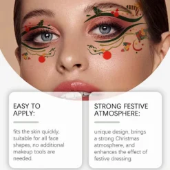 Jul ansiktsdekaler> Smink