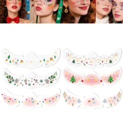 Jul ansiktsdekaler, tillfälliga tatueringar> Smink