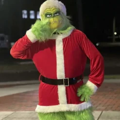 EURL Jul Grön Tomte Latex Mask Universal Storlek Halloween Cosplay Kostym_Kvalitetsgåvor><noscript><img width=