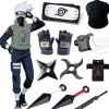 Jul Halloween Kakashi Tillbehör Naruto Handskar Kunai Mask Ninja Väska Uchiha Vantar Anime Action Figur Prop Stuff Leksak för Barn> Tillbehör