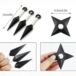 Jul Halloween Kakashi Tillbehör Naruto Handskar Kunai Mask Ninja Väska Uchiha Vantar Anime Action Figur Prop Stuff Leksak för Barn><noscript><img width=