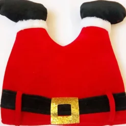 Jul Novelty Santa Hat - Tomtens ben fastnar i skorstenen> Huvudbonader