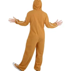 AIZHENCHEN Jul Pepparkaksdräkt Bodysuit med Huvtröja Pepparkaksgubbe Dräkt för Vuxna Barn Vuxen L> Dräkter