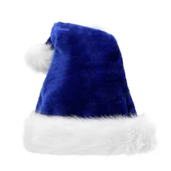 Jul Plyschmössa Extra Förtjockad Stor Boll Tomtemössa Gammal Mans Mössa (Blå)> Huvudbonader