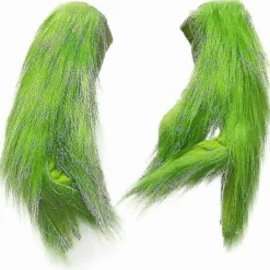 Jul The Grinch Helhuvuds Latexmask Julhatt Monster Vuxenhandskar> Tillbehör