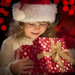 Jul Tomte Hattar Barn Jul Hattar-Lyxiga Tomte Hattar Fader Jul Hattar Plysch Tomte Hatt, Julhelg Hatt Tjockare Tomte Fancy Dress><noscript><img width=