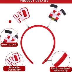 Juldekoration Filt Hårband Barn Huvudspänne Fest Fotorekvisita H><noscript><img width=