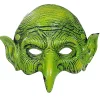 unbranded Juldekorationer Halloween 3d Halv ansiktshäxa Mask Pu-skum Realistisk Cosplay Mask Rekvvisita Fest> Masker