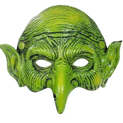 unbranded Juldekorationer Halloween 3d Halv ansiktshäxa Mask Pu-skum Realistisk Cosplay Mask Rekvvisita Fest> Masker