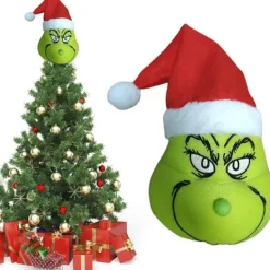 Juldekorationer, julgransprydnad och lurvig grön armdekoration KLB><noscript><img width=