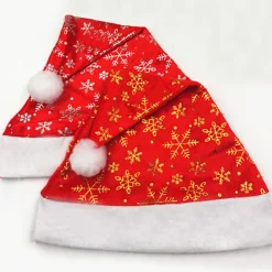 Juldekorationer Röd Julhatt Månhatt Dubbellagd> Huvudbonader