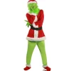 Juldräkt, barndräkt, stort monster, grönt monster, Grinch-festdräkt, barn 150 cm> Dräkter