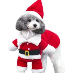GGNO Juldräkt för hundar, Santa Claus-dräkt med kappa> Dräkter