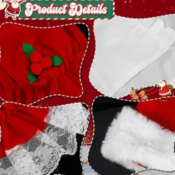 unbranded Julfröken Förkläde Halvkroppsdräkt Återanvändbar Rollspelsdräkt><noscript><img width=