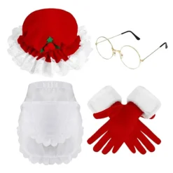 unbranded Julfröken Förkläde Halvkroppsdräkt Återanvändbar Rollspelsdräkt><noscript><img width=