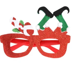 KOOLMEI Julglasögon 2023 Gott Nytt År Glitter Glasögon Ram Fotorekvisita none><noscript><img width=