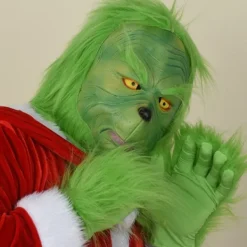 Julgrinch Plyschhandskar Cosplay Kostymrekvisita Barnpresent><noscript><img width=