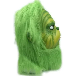 Julgrön Tomtemask, Halloween Latexmask, Jul Cosplay Kostym, Universal Storlek Passar Vuxna Och Barn><noscript><img width=