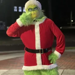 Julgrön Tomtemask, Halloween Latexmask, Jul Cosplay Kostym, Universal Storlek Passar Vuxna Och Barn><noscript><img width=