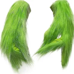 Julgröna Vantar Plysch Grinch Vantar Jul Cosplay Kostymtillbehör Karneval Semester Jul Fest Favorit Present> Tillbehör