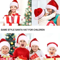 DAO Julhatt Julhatt med en konstgjord plyschboll på toppen, lämplig för tomtekostymer [DB]><noscript><img width=