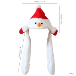 Julhatt med snögubbetema, juldekoration, julklapp, julhuvudbonad, julpynt> Huvudbonader