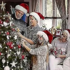 Julhatt, Tomtehatt för vuxna Unisex Sammet Bekväm Extra Tjock Päls Julhatt för Nyår Festlig Premium><noscript><img width=