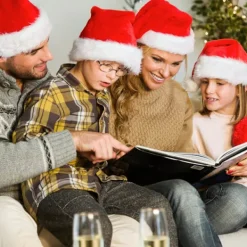 Julhatt, Unisex lämplig plysch julhatt för vuxna (2 st)><noscript><img width=