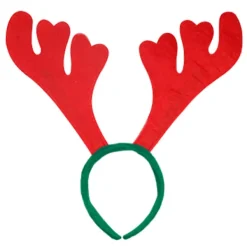Julhuvudband för vuxna och barn, röda stora renhorn, hårklämma, 3-pack> Tillbehör