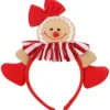 Julkaka-Hårband i Stil med Pepparkaksgubbe, Julhårtillbehör, Huvudbonad, Söt Cartoon-Hårband, Julhelgfesttillbehör, Presenter> Huvudbonader