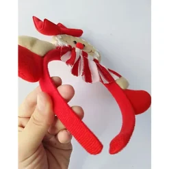 Julkaka-Hårband i Stil med Pepparkaksgubbe, Julhårtillbehör, Huvudbonad, Söt Cartoon-Hårband, Julhelgfesttillbehör, Presenter> Huvudbonader