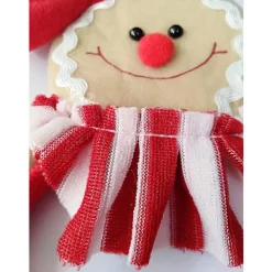 Julkaka-Hårband i Stil med Pepparkaksgubbe, Julhårtillbehör, Huvudbonad, Söt Cartoon-Hårband, Julhelgfesttillbehör, Presenter><noscript><img width=