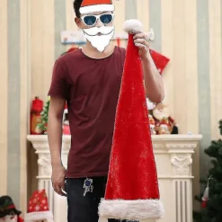 Julklappshätta Party Dekoration Super Lång Huvudbonad Kostym> Huvudbonader