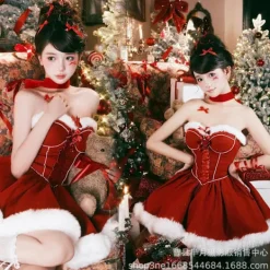 WAIDFU Julklänning Polyester Prinsessklänning för Vuxna 160cm & Uppåt general> Dräkter