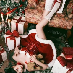 WAIDFU Julklänning Polyester Prinsessklänning för Vuxna 160cm & Uppåt general><noscript><img width=