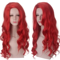 Julmagi: Äkta hårperuk i samma stil med vågigt lockigt hår> Peruker