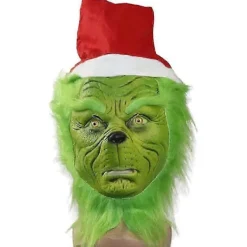 Julmask Deluxe Latex Komedi Film Halloween Party Rekvisita Grön (mask)> Masker