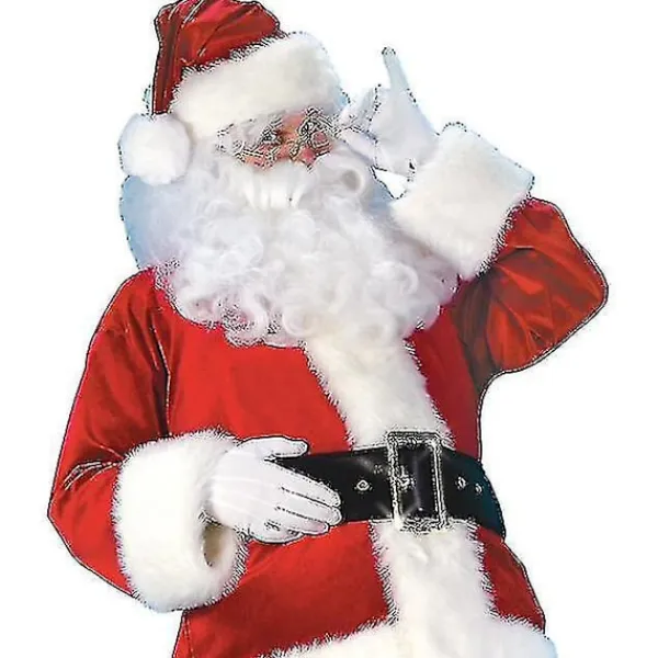 Jultomte Kostym för Män Vuxen Jultomte Kostym Santadräkt XL> Dräkter