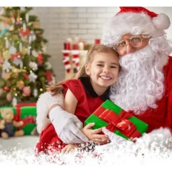 Jultomte Skägg Jultomteluva Jultomtekostym Tillbehör><noscript><img width=