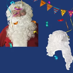 unbranded Jultomte Skägg och Peruk Set för Män><noscript><img width=