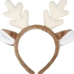 Holocky Jultomte-diadem med renhorn> Huvudbonader