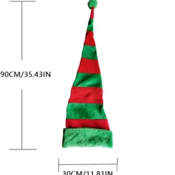 Jultomtehatt med LED-ljus, kreativ julhatt för fest, samling, utklädning, clownhatt, tomtehatt, dekoration><noscript><img width=