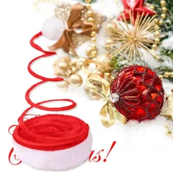 Jultomtehattar Dekorativa Spiralfjäder Roliga Julhuvudbonader Festmössor Favoriter Fotorekvisita><noscript><img width=