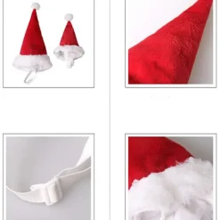 NeunWolken Jultomteluva för hund och katt, husdjur, jultomteluva, julkostym för valp, små, medelstora och stora hundar (S) s><noscript><img width=