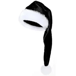 DAO Jultomteluva Lång Sammetsjultomteluva Vintervarm Kostym Julpartytillbehör för Cosplayfester Scenframträdanden [DB] M> Huvudbonader