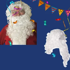 Jultomteperuk och -skägg för vuxna, en one size-kostym för jullovet><noscript><img width=