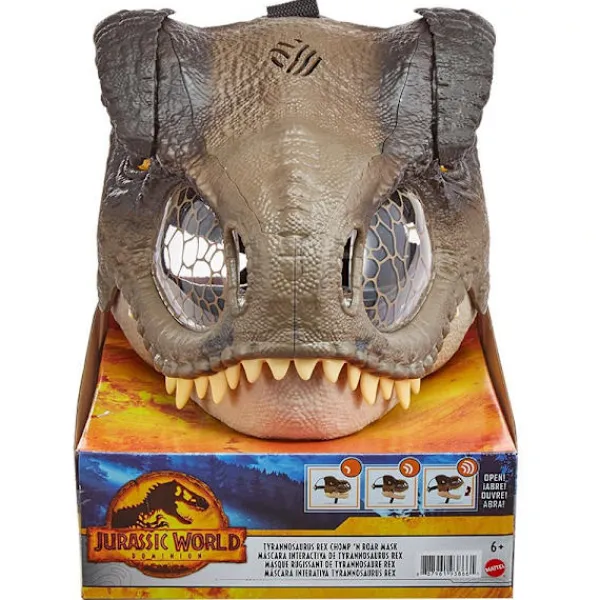 Jurassic World Velociraptor Dinosaur Moving Mask Halloween present> Masker