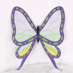 FMYSJ JUSCH Kochou Shinobu Cosplay-peruker med Fjärilshårspänne Korta Lila och Svarta Hästsvansperuker för Kvinnor Män, WZ-2058R (FMY)><noscript><img width=